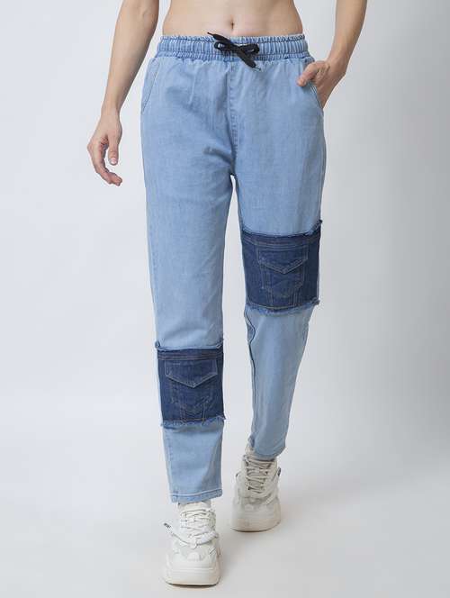 women light blue cotton jeans - 21275575 -  Standard Image - 0