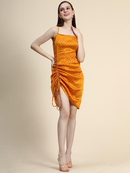 women printed ruched dress - 21275648 - Standard Image - 0