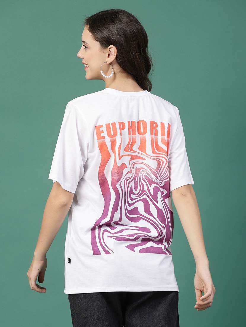 white cotton jersey oversized t-shirt - 21276076 -  Standard Image - 2