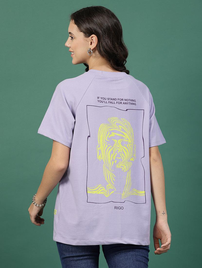 lavender cotton oversized t-shirt - 21276092 - Standard Image - 2