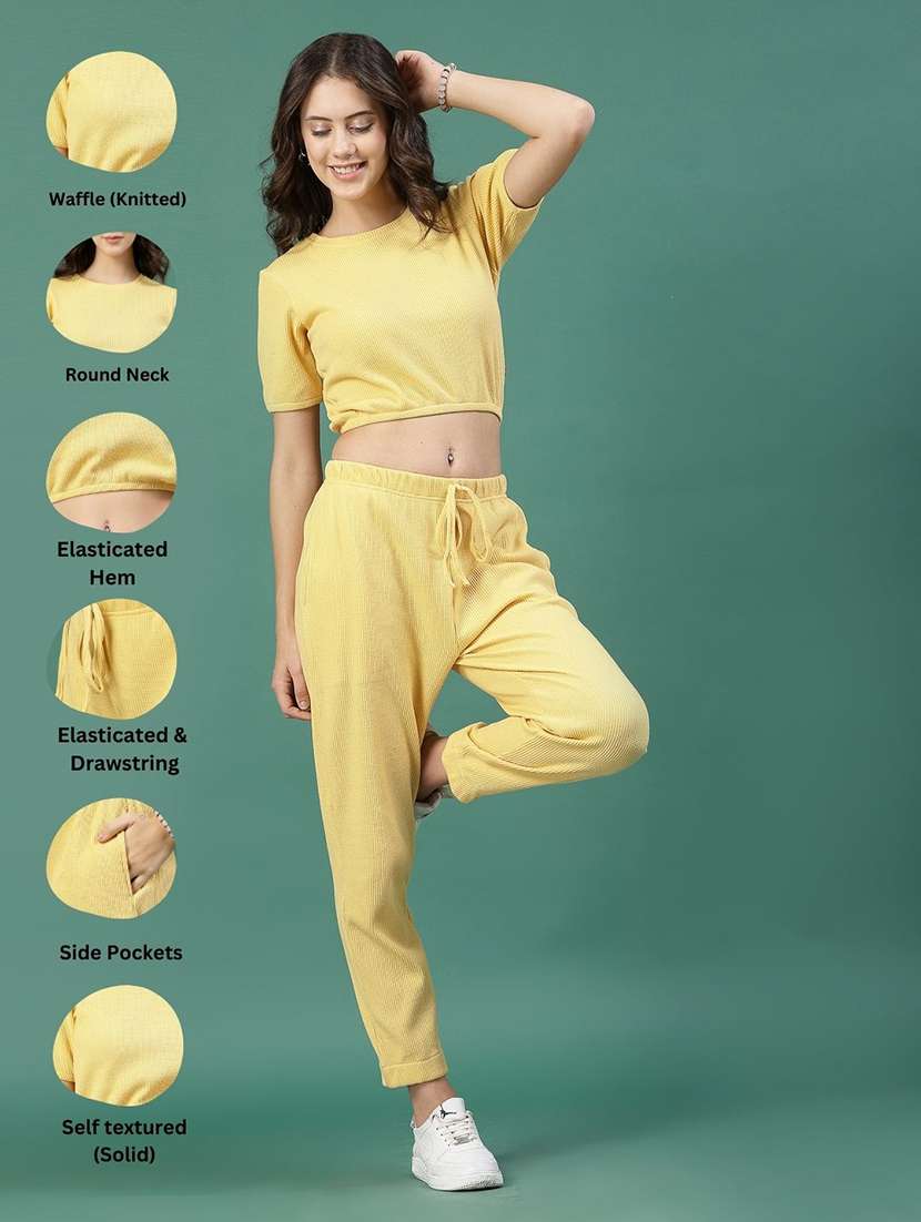 yellow cotton top and trouser co-ord set - 21276112 -  Standard Image - 2