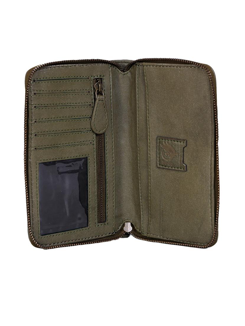 olive leather wallet - 21276368 - Standard Image - 2