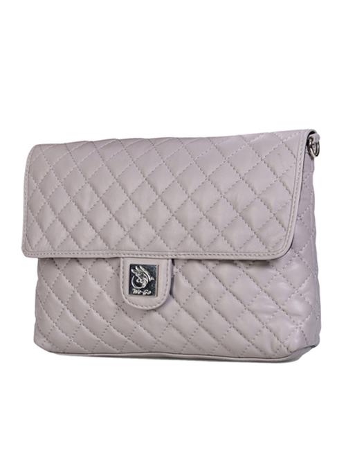 grey leather sling bag - 21276654 - Standard Image - 0