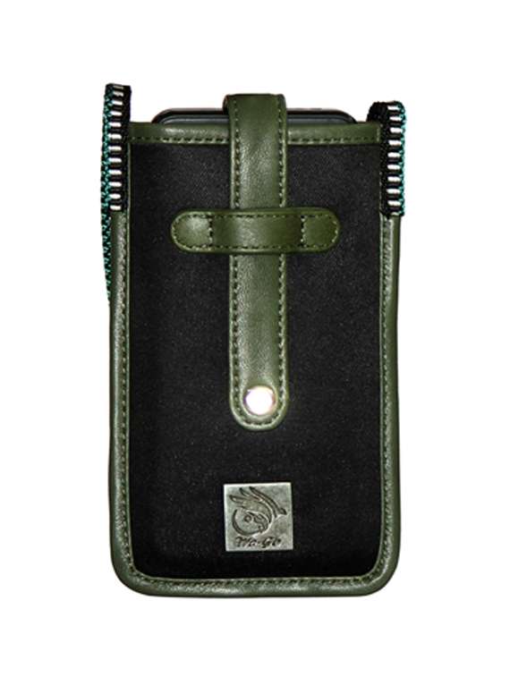 green leather regular pouch - 21276668 - Zoom Image - 0