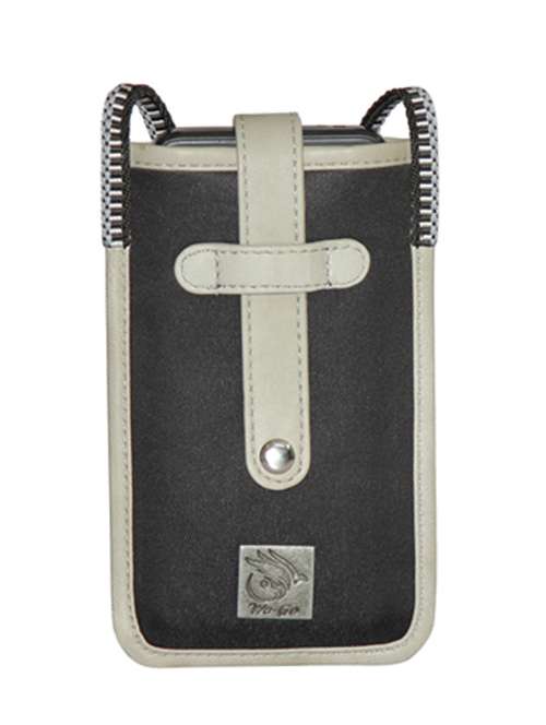 grey leather regular pouch - 21276670 -  Standard Image - 0
