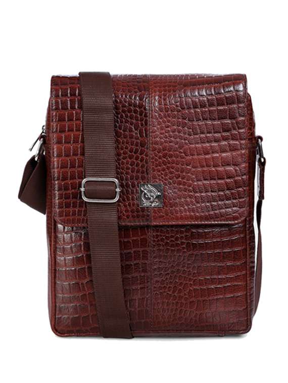 men brown messenger bag - 21276705 -  Zoom Image - 0