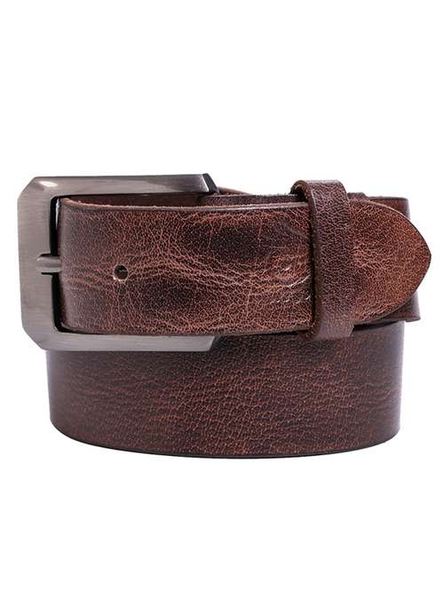 brown leather belt - 21276724 -  Standard Image - 0