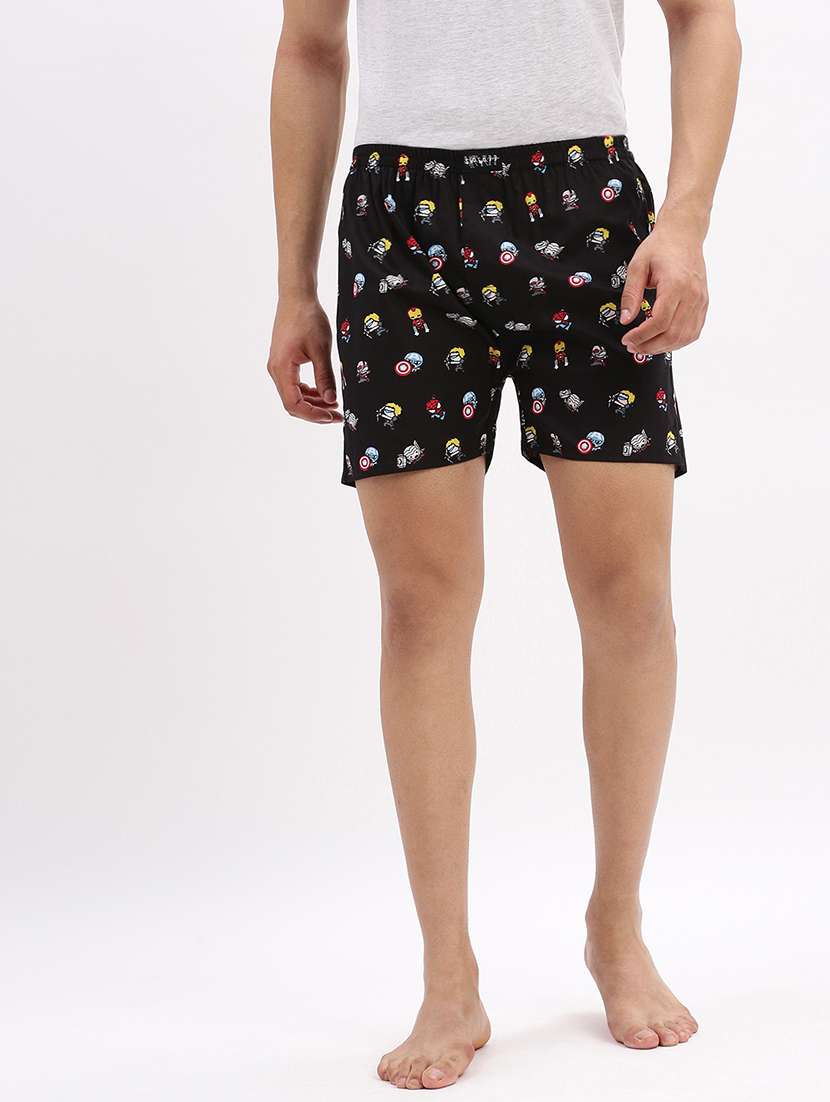 men mid rise printed boxer