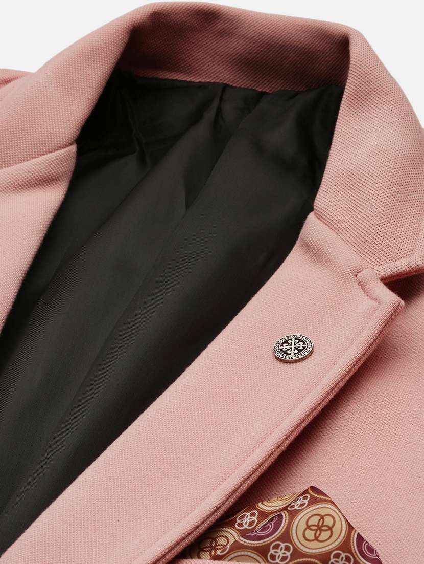 men's solid notched lapel single breasted blazer - 21276885 -  Standard Image - 7