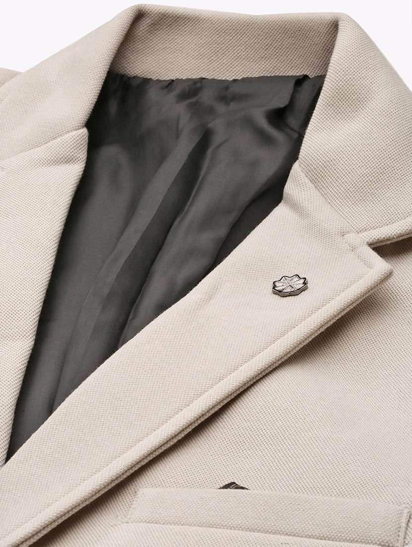 men's solid notched lapel single breasted blazer - 21276886 -  Standard Image - 7