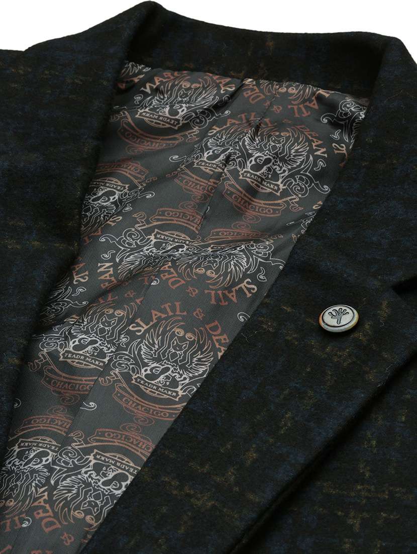 men's solid notched lapel single breasted blazer - 21276907 -  Standard Image - 7