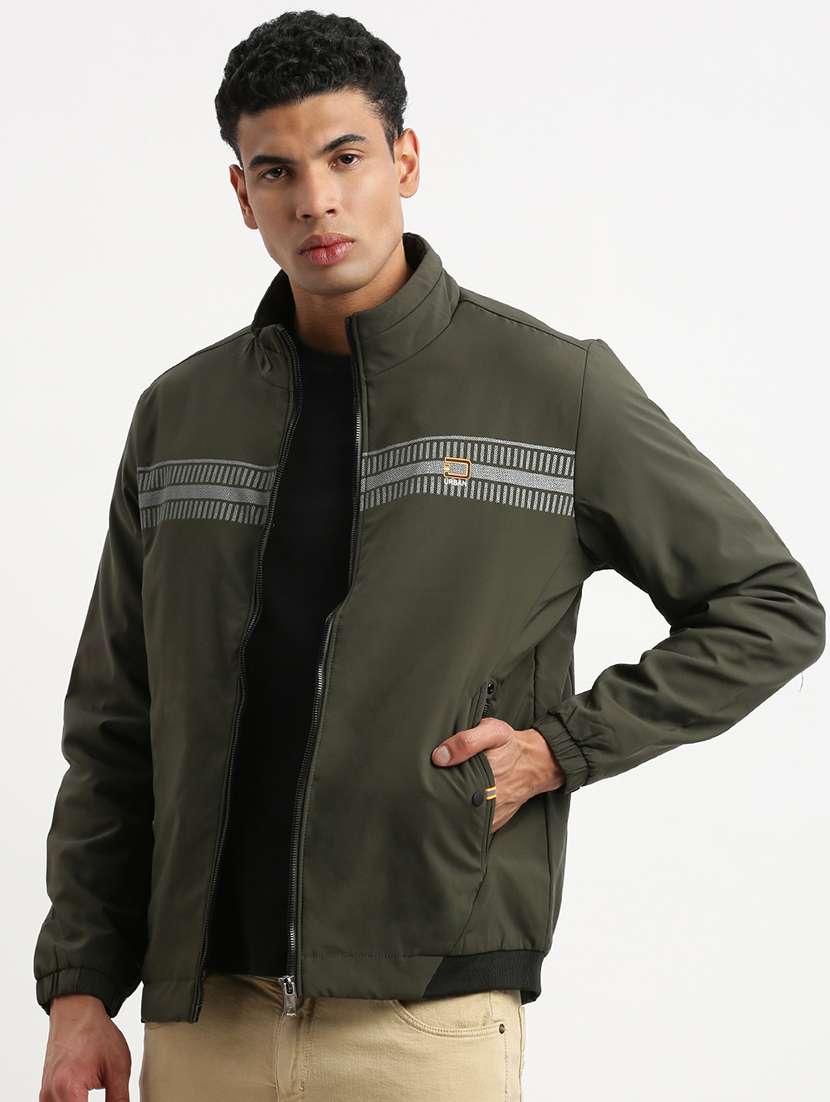 men olive long sleeves bomber jackets - 21277113 -  Standard Image - 2