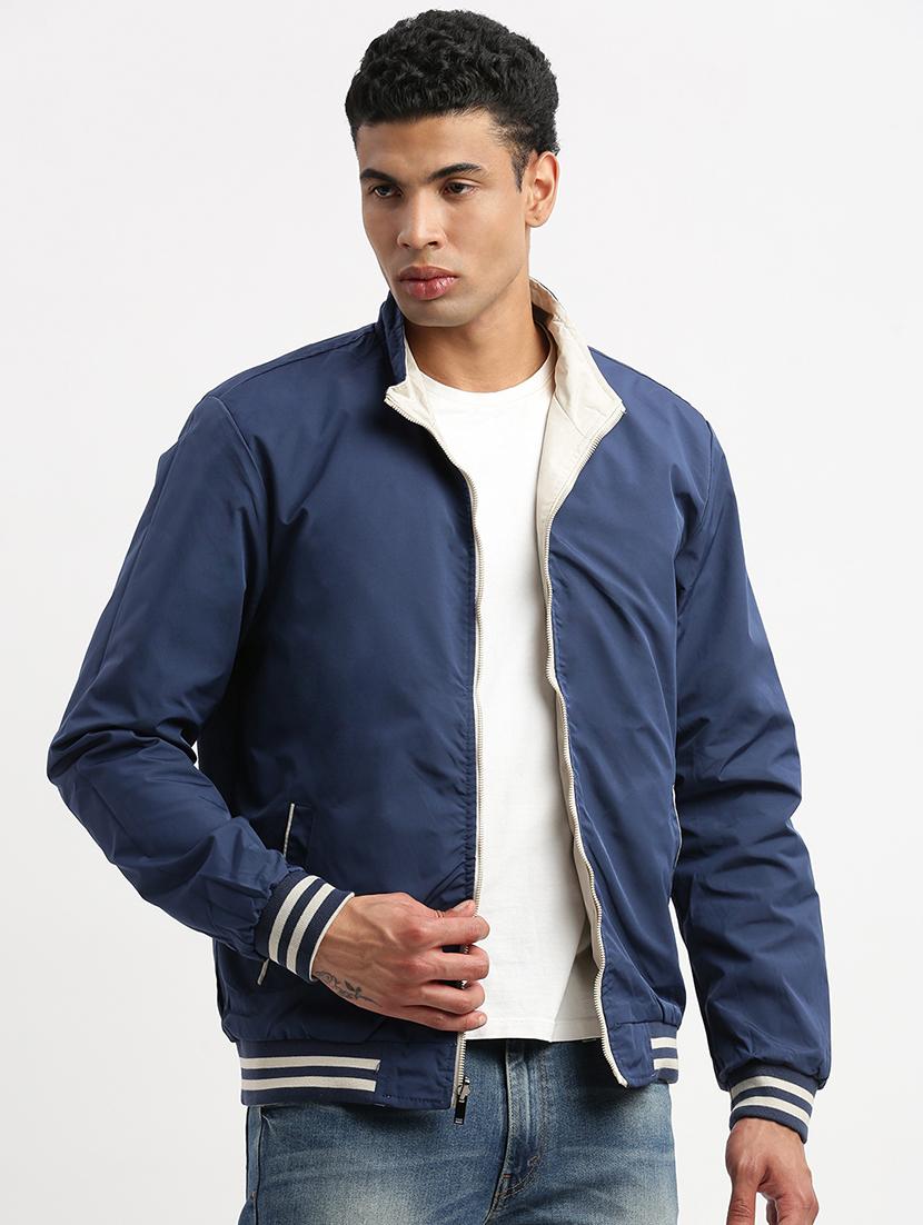 men long sleeves reversible bomber jackets - 21277129 - Standard Image - 2