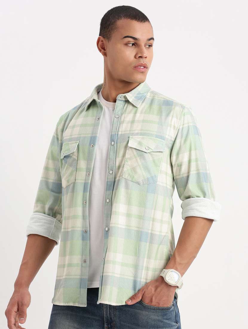 men checkered casual shirt - 21277155 -  Standard Image - 2