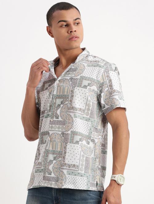 men printed casual shirt - 21277163 - Standard Image - 0