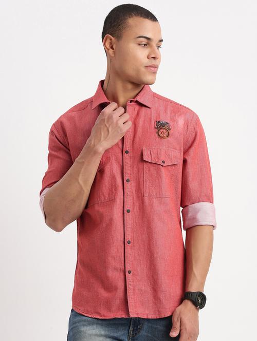 men solid casual shirt - 21277167 -  Standard Image - 0