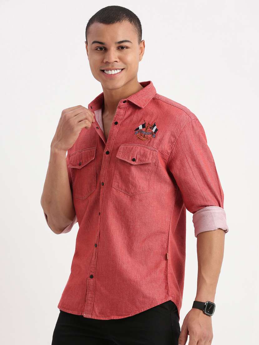 men solid casual shirt - 21277173 -  Standard Image - 2