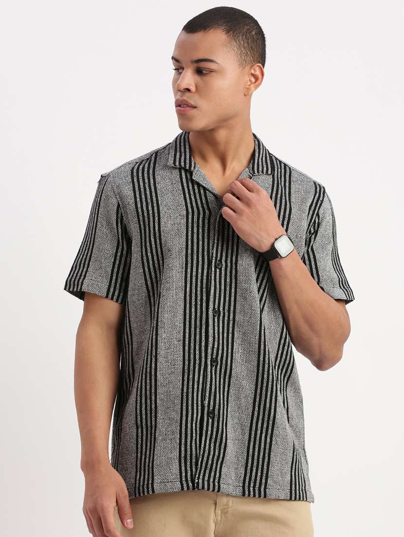men striped casual shirt - 21277184 - Zoom Image - 0