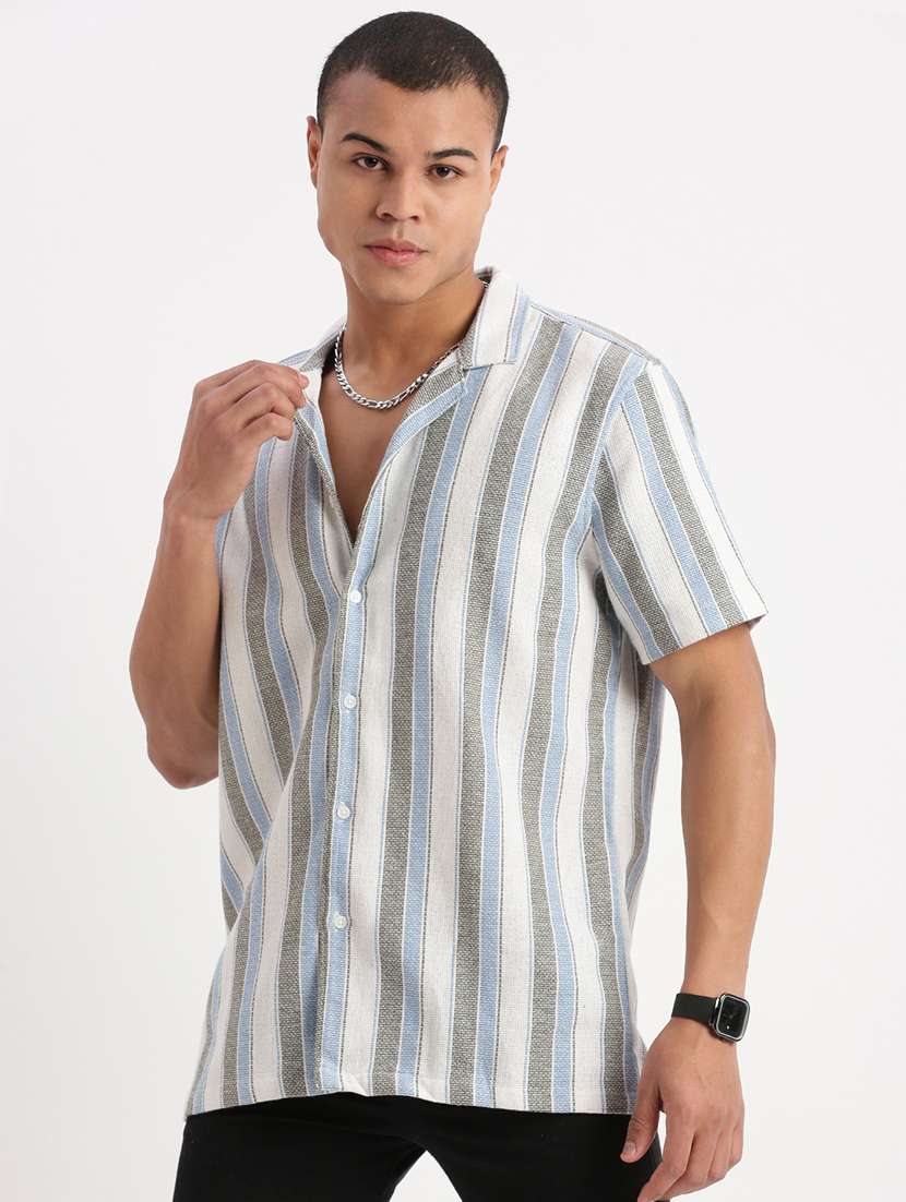 men striped casual shirt - 21277188 -  Standard Image - 2