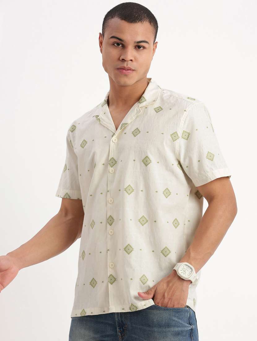 men printed casual shirt - 21277200 -  Standard Image - 2