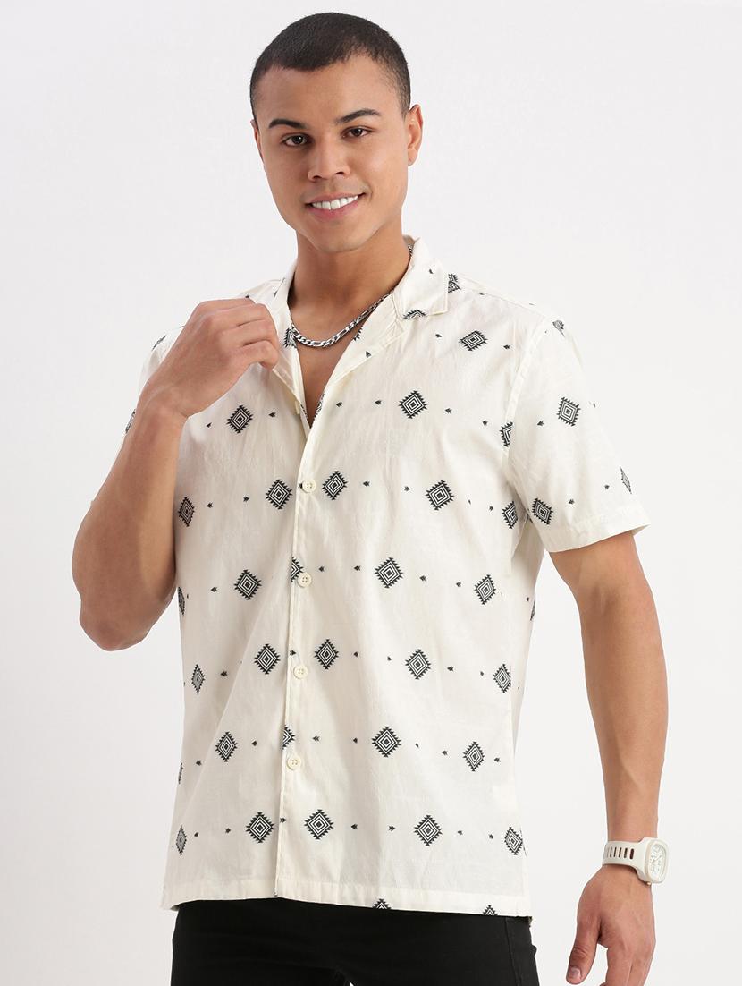 men printed casual shirt - 21277202 - Standard Image - 2