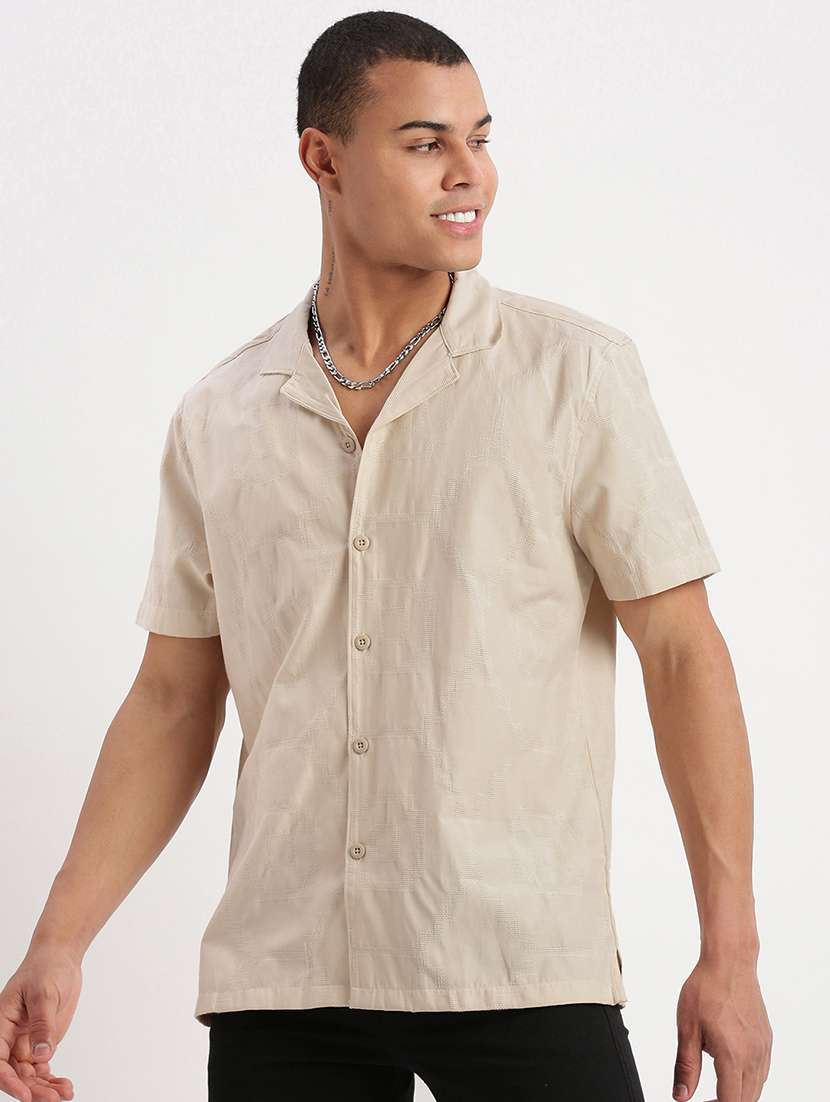 men self design casual shirt - 21277205 -  Standard Image - 2