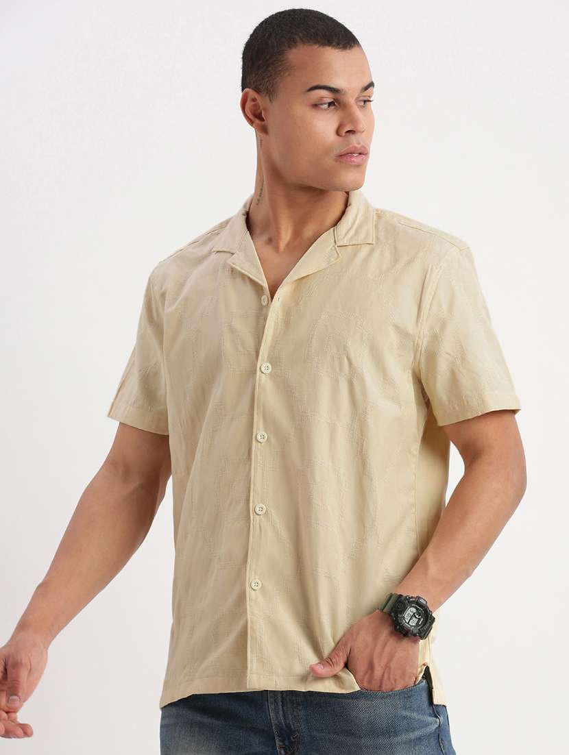 men self design casual shirt - 21277206 -  Standard Image - 2