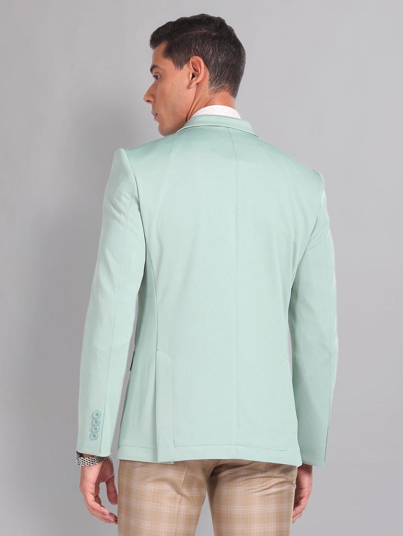 men long sleeved solid single breasted formal blazer - 21277257 - Standard Image - 2