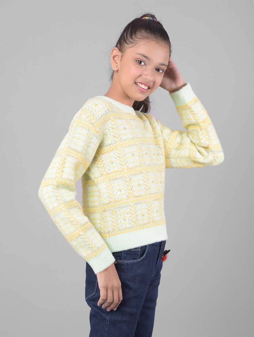 girls long sleeve self-designed sweater  - 21277321 -  Standard Image - 2