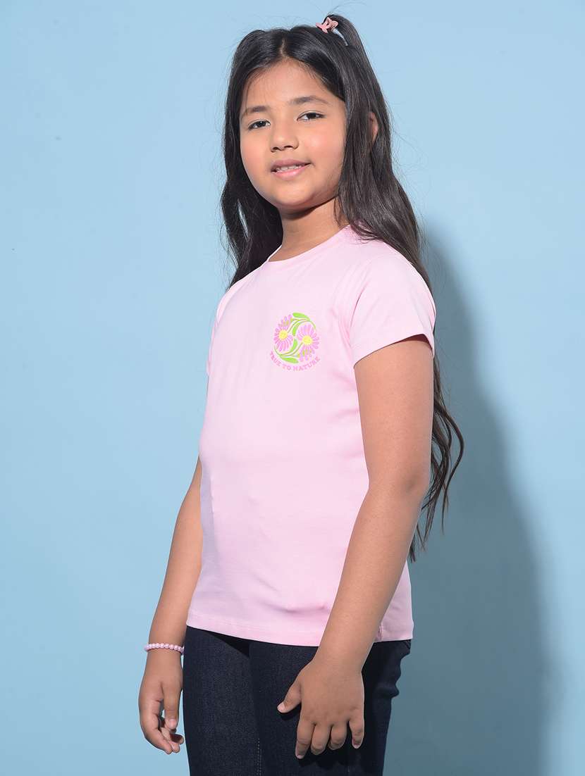 pink cotton regular tee - 21277326 -  Standard Image - 2