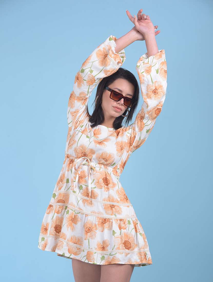 women florals printed a-line dress - 21277337 -  Standard Image - 2