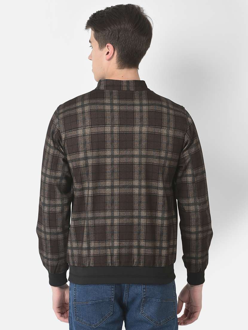 men brown checks casual jacket - 21277367 -  Standard Image - 2