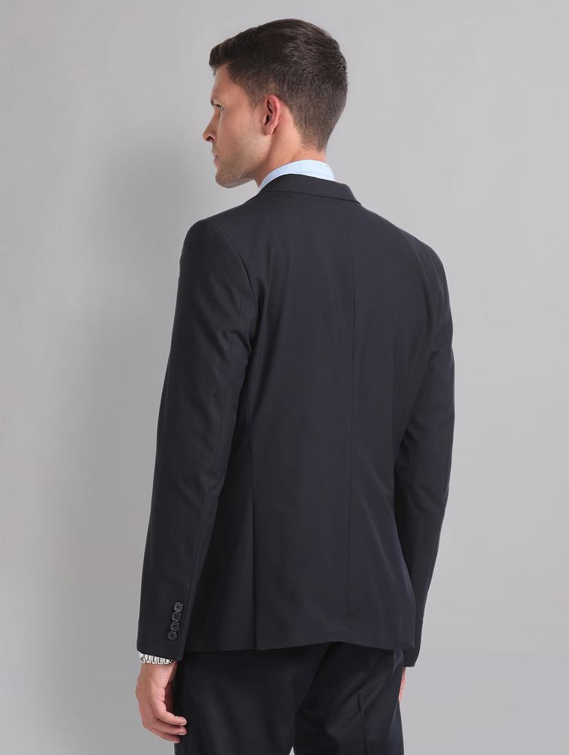 men long sleeved solid single breasted formal blazer - 21278076 - Standard Image - 2