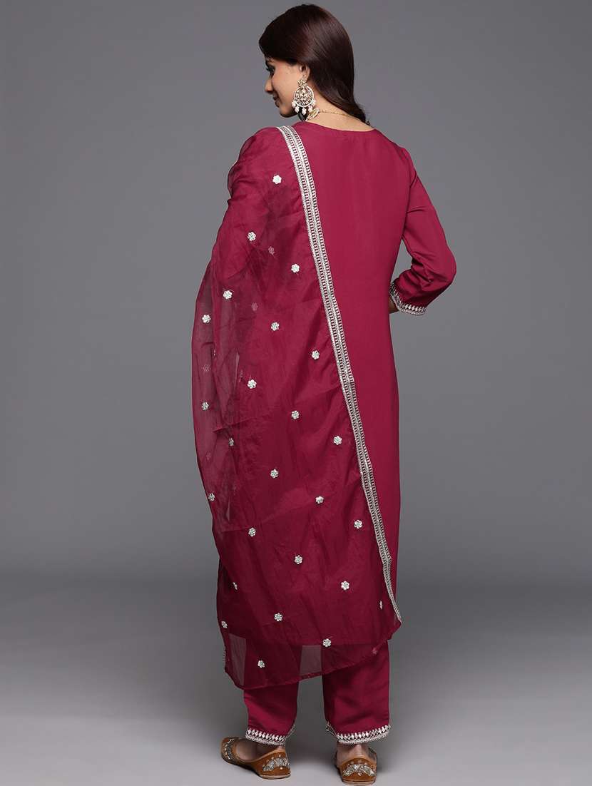 women kurta pant set with dupatta - 21278122 - Standard Image - 2