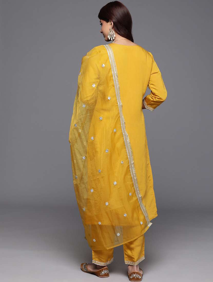 women kurta pant set with dupatta - 21278125 - Standard Image - 2