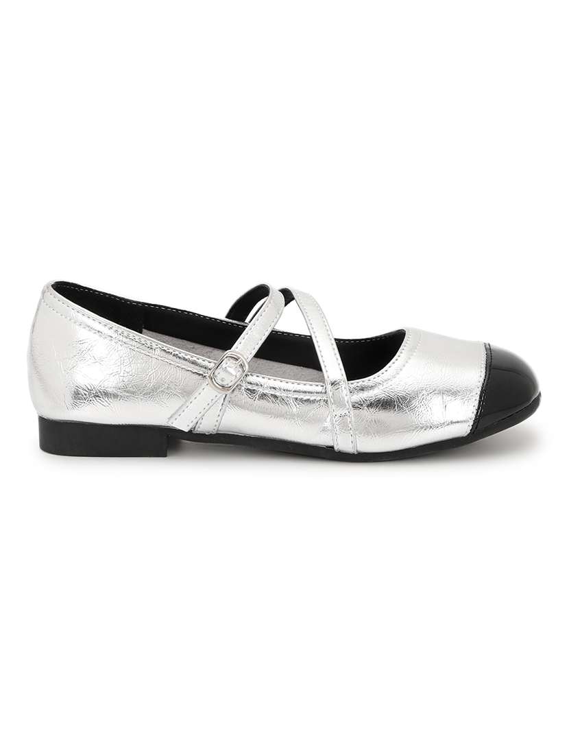 silver pu ballerina - 21278252 -  Standard Image - 2