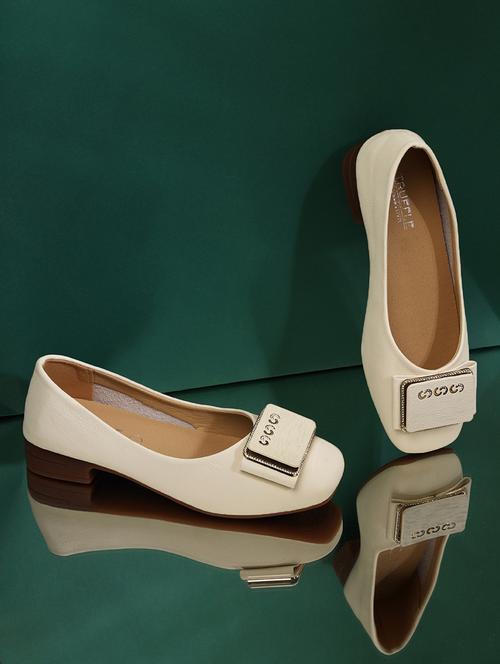 beige pu ballerina - 21278253 - Standard Image - 0