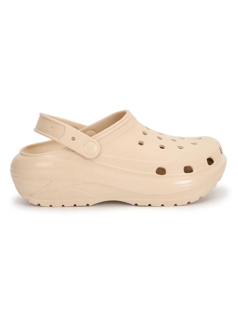 beige slip on clogs - 21278257 - Standard Image - 2
