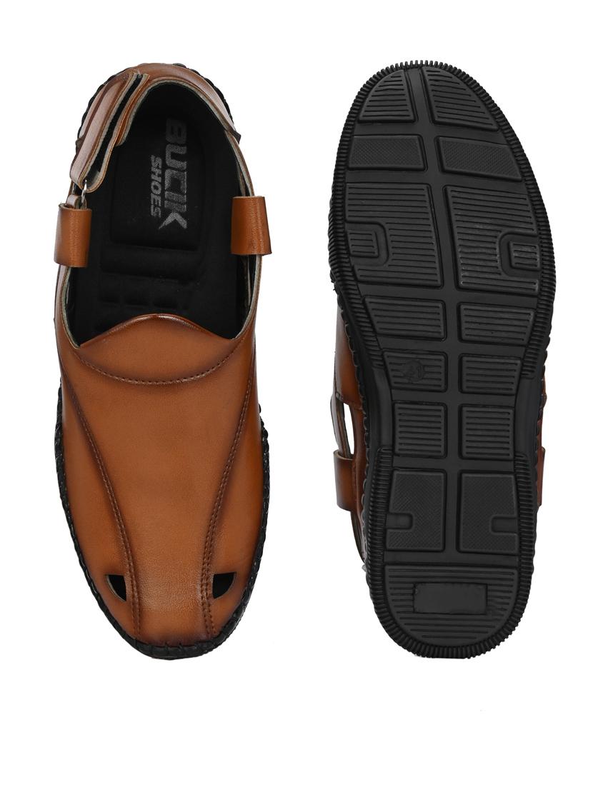 bucik men tan sandals - 21278436 - Standard Image - 2