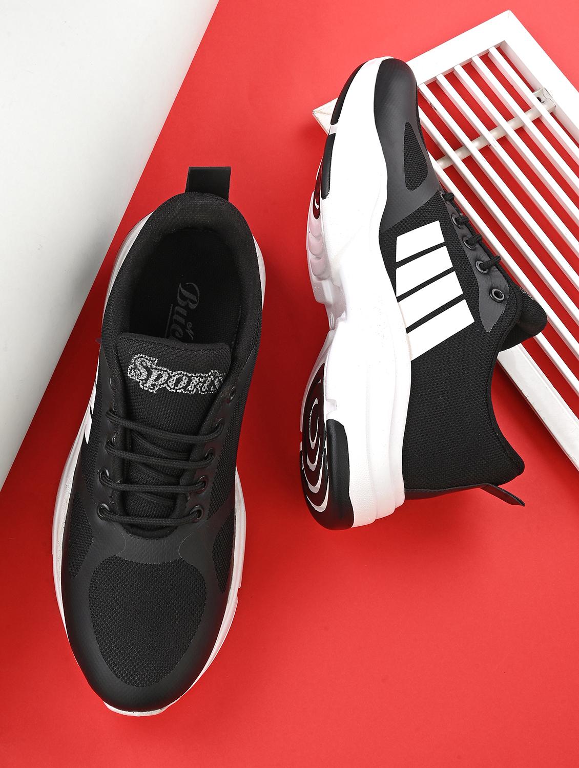 bucik white black bck4047 lightweight comfort summer trendy premium stylish running shoes for men  - 21278568 -  Zoom Image - 0