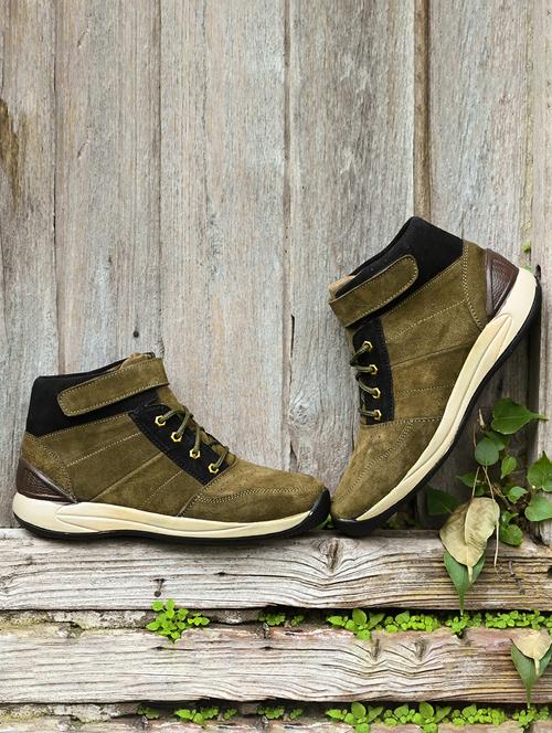 olive lace up sneakers - 21278571 -  Standard Image - 0