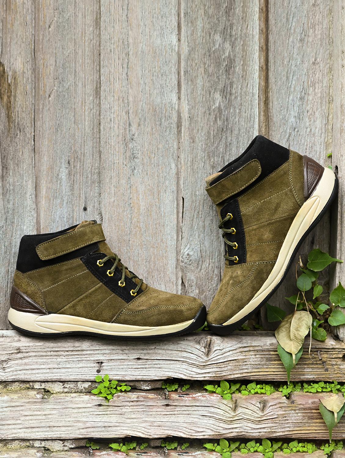 olive lace up sneakers - 21278571 -  Zoom Image - 0