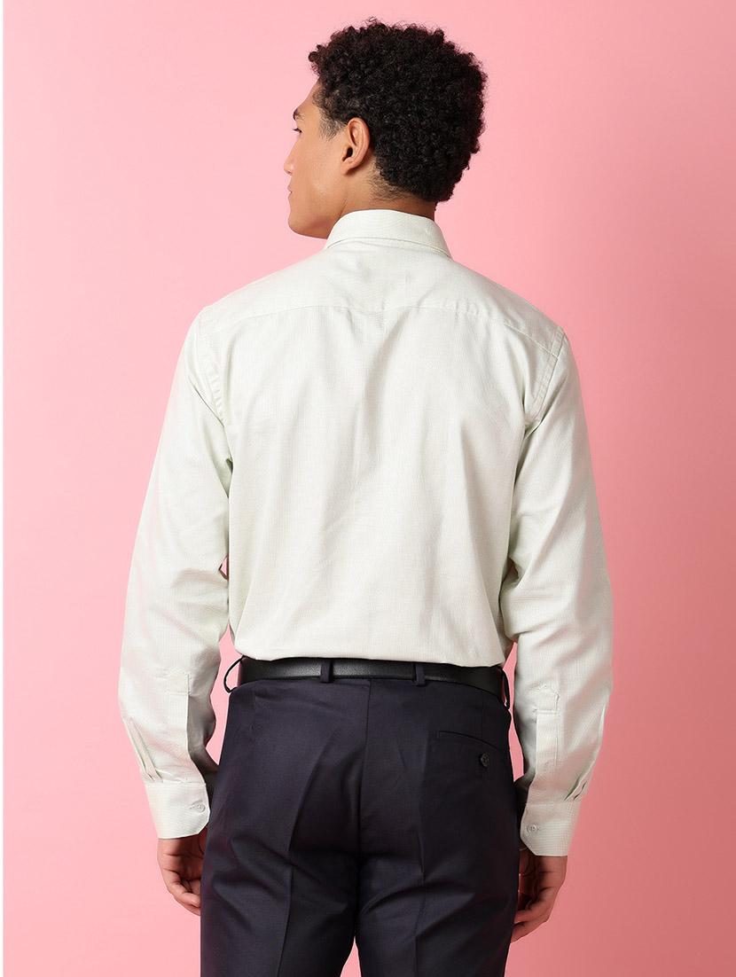 men white solid regular fit collared casual shirt - 21279006 - Standard Image - 2