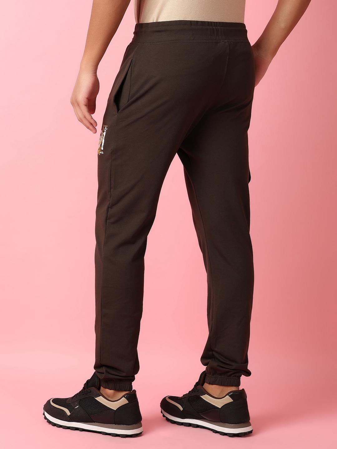 olive cotton full length track pant - 21279012 - Standard Image - 2