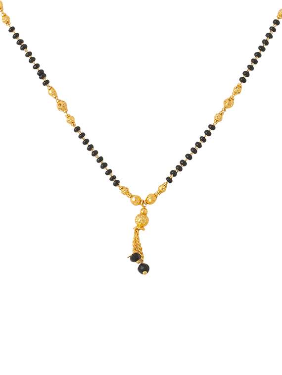 gold beads mangalsutra - 21279156 - Standard Image - 2