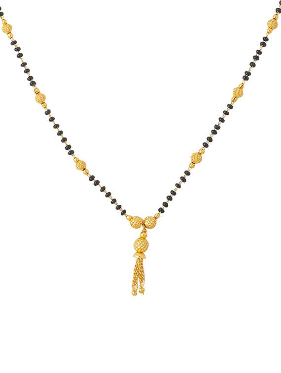 gold beaded mangalsutra - 21279157 - Standard Image - 2
