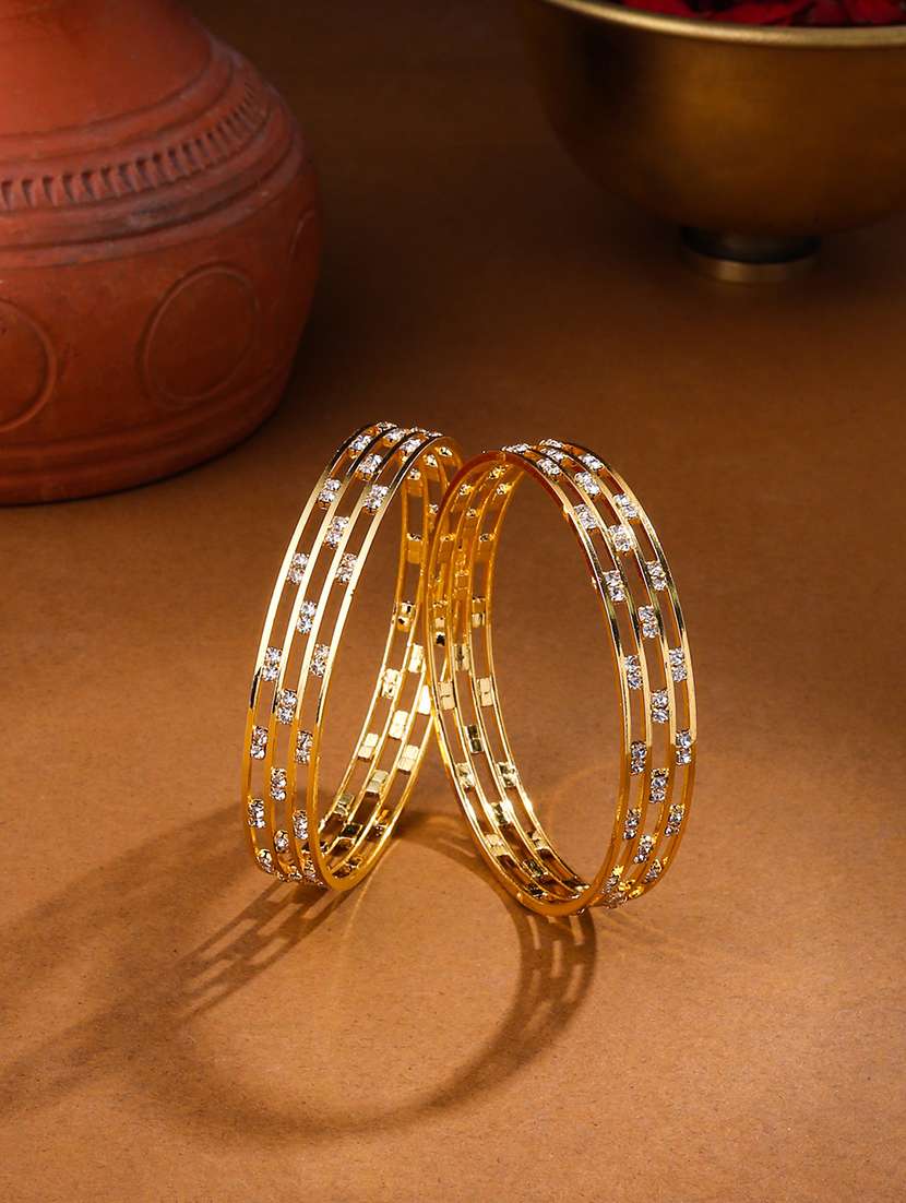 gold alloy bangle set of 2