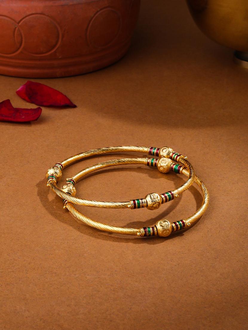 gold alloy bangle set of 2 - 21279181 - Zoom Image - 0