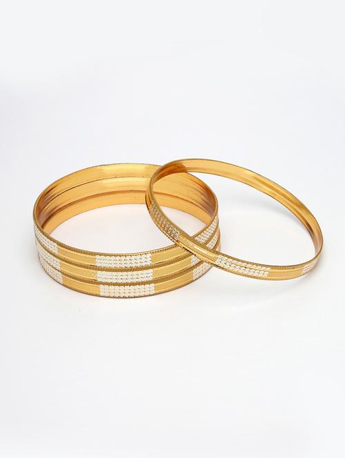gold alloy bangle set of 4 - 21279191 - Standard Image - 0
