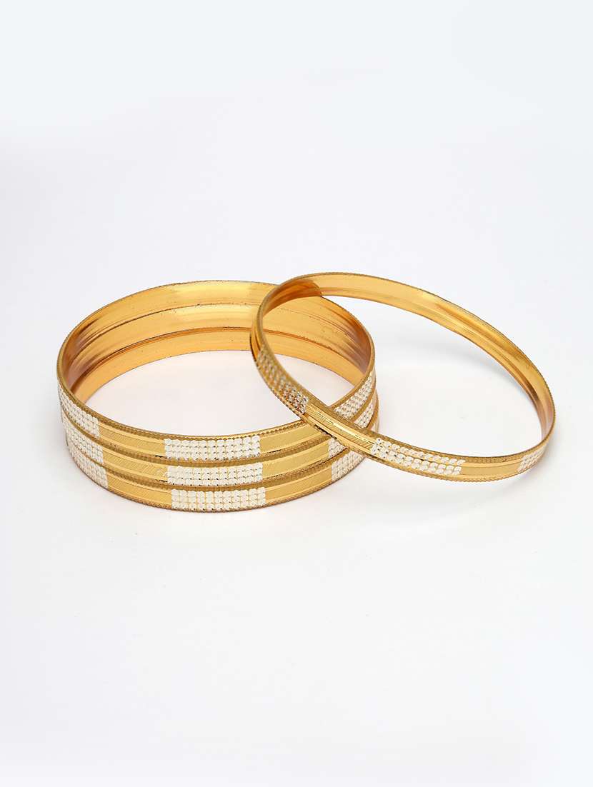 gold alloy bangle set of 4